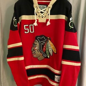 Chicago Blackhawks NHL Jersey Hoodie Corey Crawford Large OTH